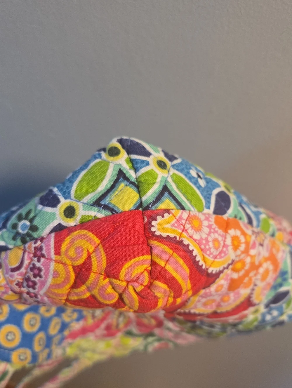 Vera Bradley Quilted Patchwork Tote - Pink, Blue, Green, Yellow, Red, Orange